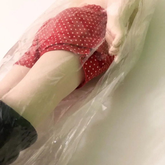 Vtg 1990 Fibre Craft Billie Peppers Porcelain Look Santa 14 Inch Plastic Doll - Picture 12 of 13